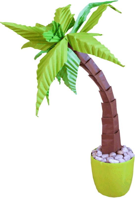 Origami Palmboom Origami Palmboom