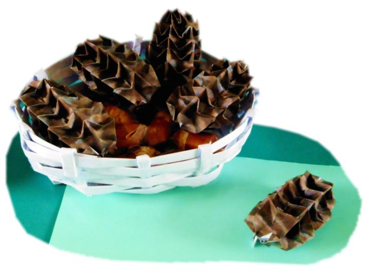 Origami Pine Cones