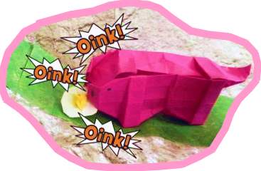 Origami Pig