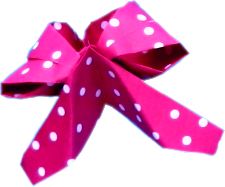 Pink Origami Bow Pink Origami Bow