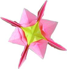 clipart van een leuke roze bloem van papier