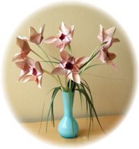 Origami bloemen