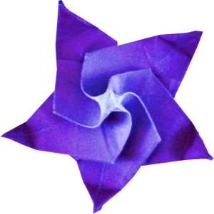 paars bloemetje van papier