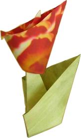 Origami flower with stand