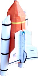 geknutselde spaceshuttle van papier geknutselde spaceshuttle van papier