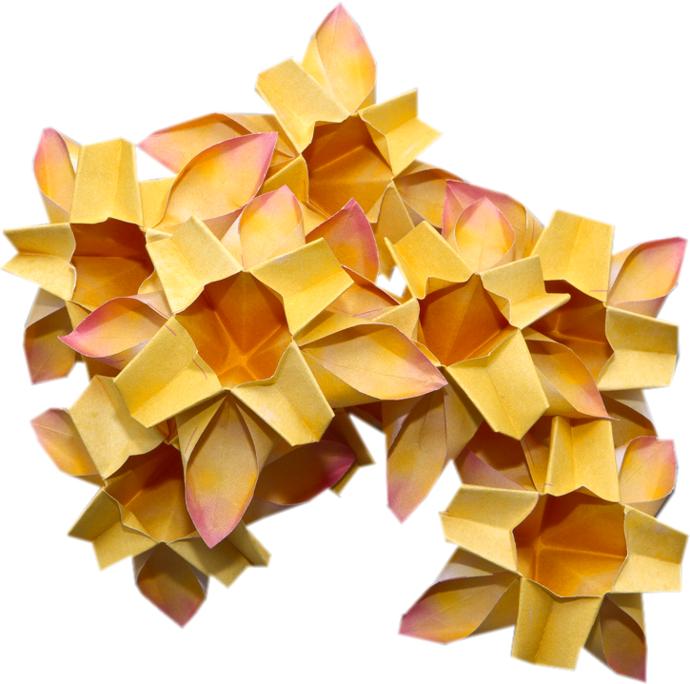 Origami bloemen