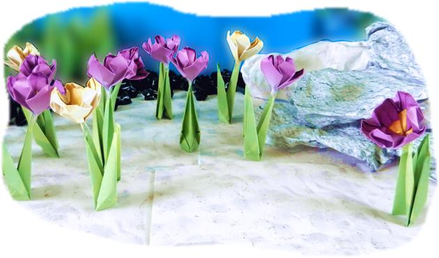 Origami Crocuses