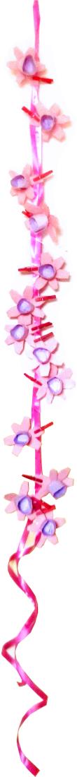 Lint met roze bloemetjes