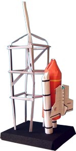 zelfgemaakte space shuttle op landingsbasis zelfgemaakte space shuttle op landingsbasis