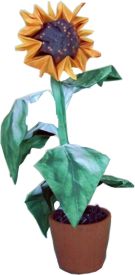 Origami zonnebloem