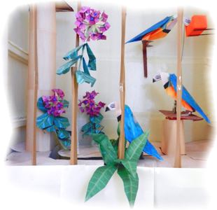 Origami Parrots