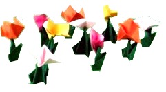 mini origami bloemetjes van papier mini origami bloemetjes van papier
