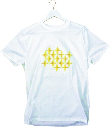 T-shirt with Origami print