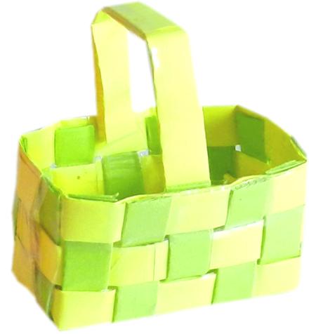 paasmandje van papier paasmandje van papier