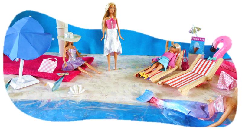 Dollhouse Beach setup