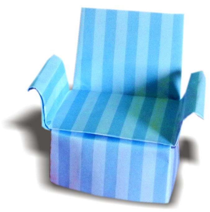 Origami stoel Origami stoel