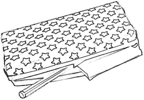 tekening van een etui tekening van een etui