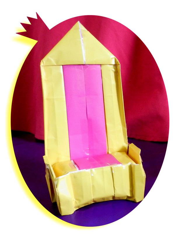 Origami troon Origami troon