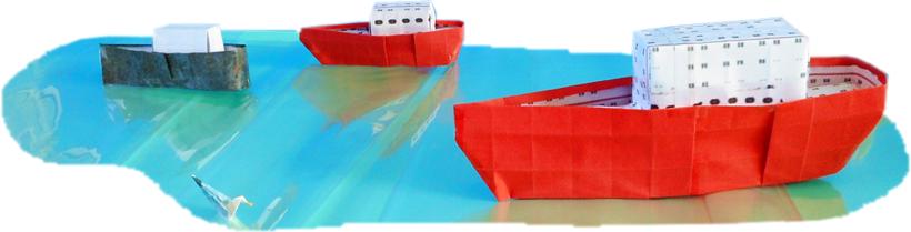 Bootjes van papier Bootjes van papier