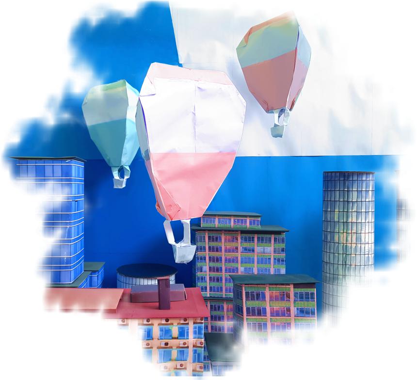 Luchtballonnen van papier Luchtballonnen van papier