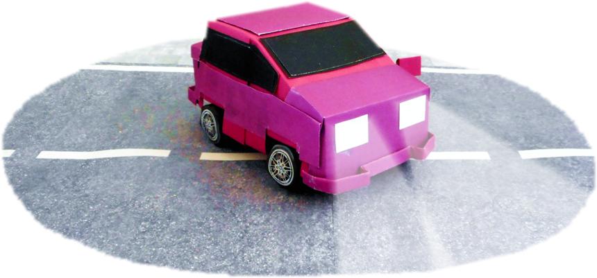 Roze auto Roze auto