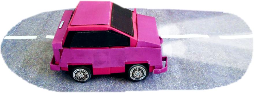 Roze auto Roze auto