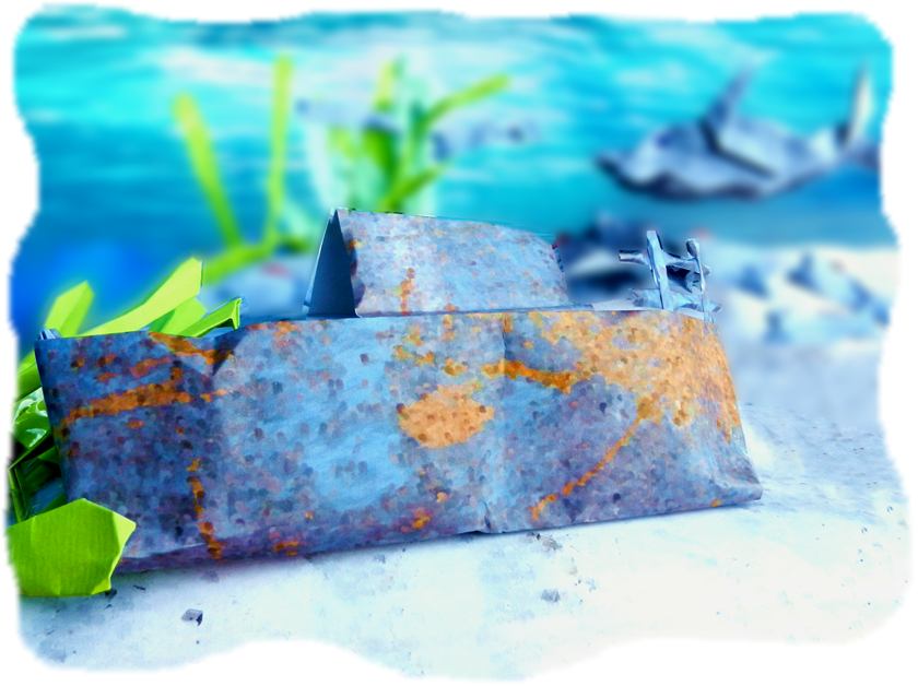 Scheepswrak van papier Scheepswrak van papier
