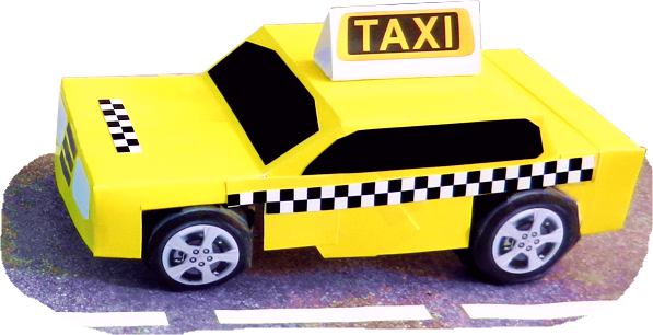 Taxi van papier Taxi van papier