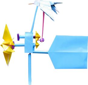 Paper wind vane