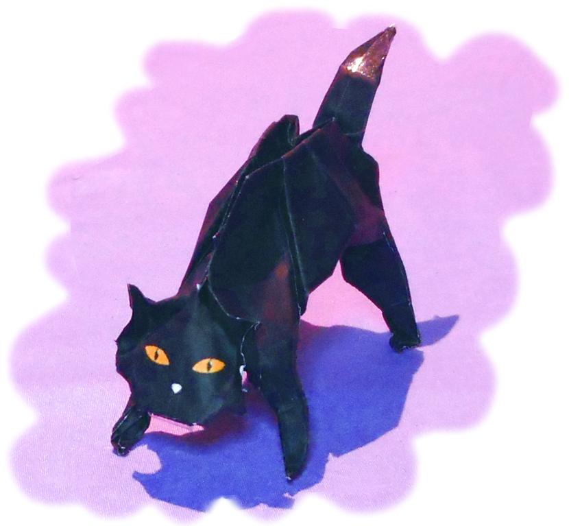 Origami Zwarte Kat