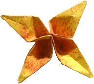 Origami bloem