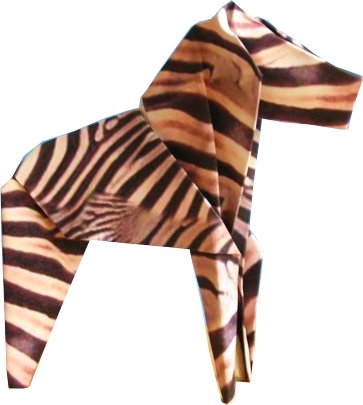 origami zebra