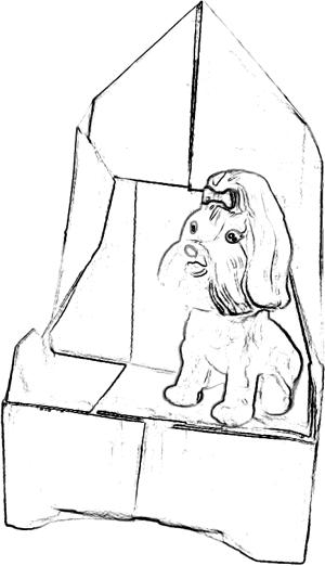 Dog sitting on a chair Dog sitting on a chair