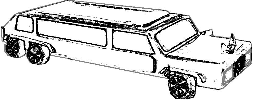 Limousine Coloring Page