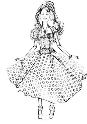 Polka dot circle skirt