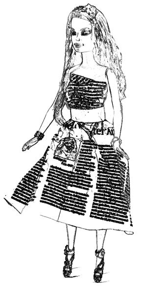 Newspaper dress