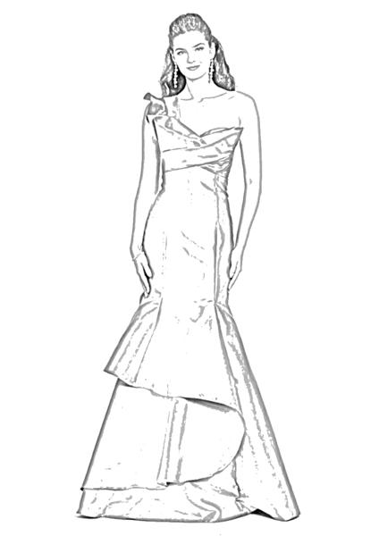 Fashion coloring page