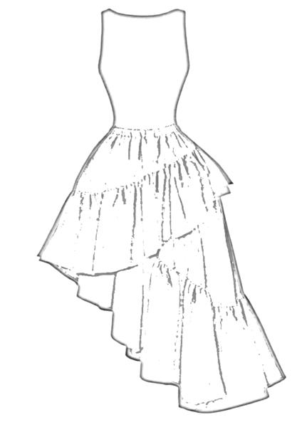 Asymmetrical dress