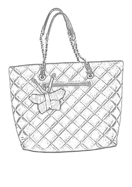 Bag with Butterfly Charm