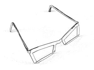 Origami glasses