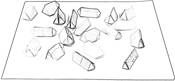 Origami gemstones