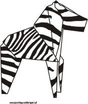 Zebra coloring picture