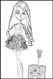 Monster High pop kleurplaat Monster High pop kleurplaat