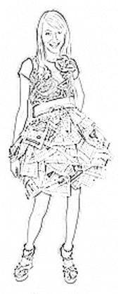 Newspaper skirt