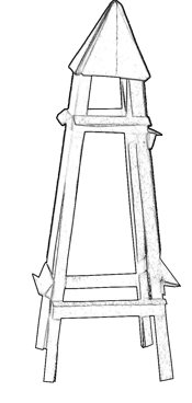 Paper toy tower Paper toy tower