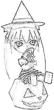 Cute witch girl Cute witch girl