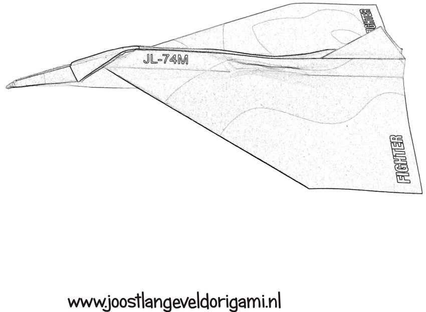 colouring picture of a jetfighter