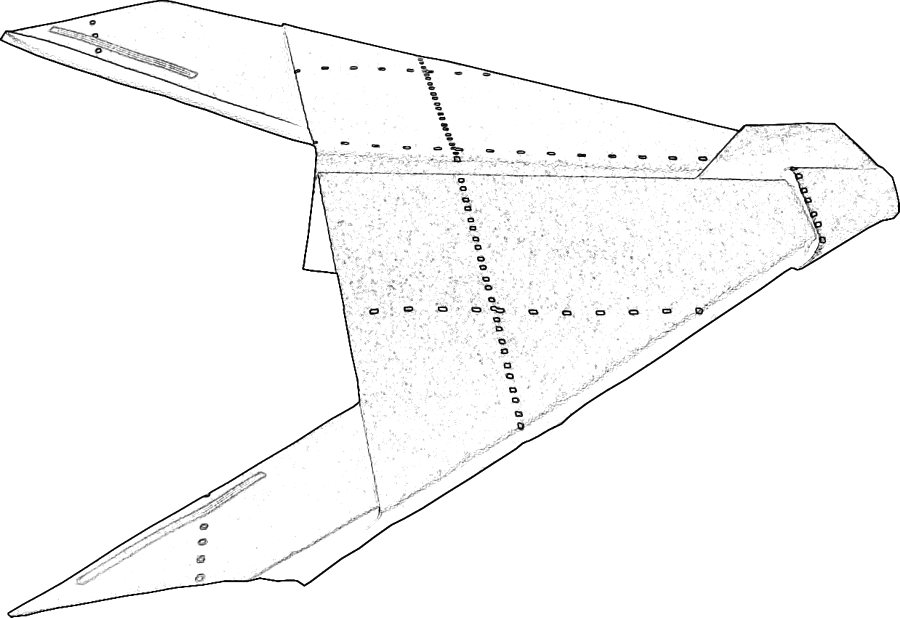 kleurplaat van een straaljager: Stealth Bomber