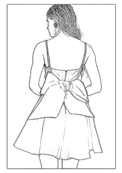 Mini Wedding Dress with Bow