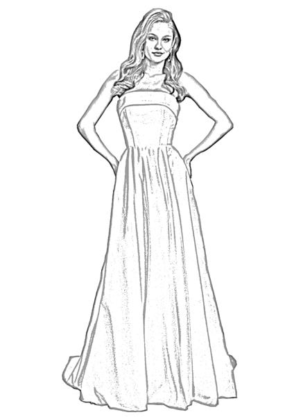 Woman in wedding dress